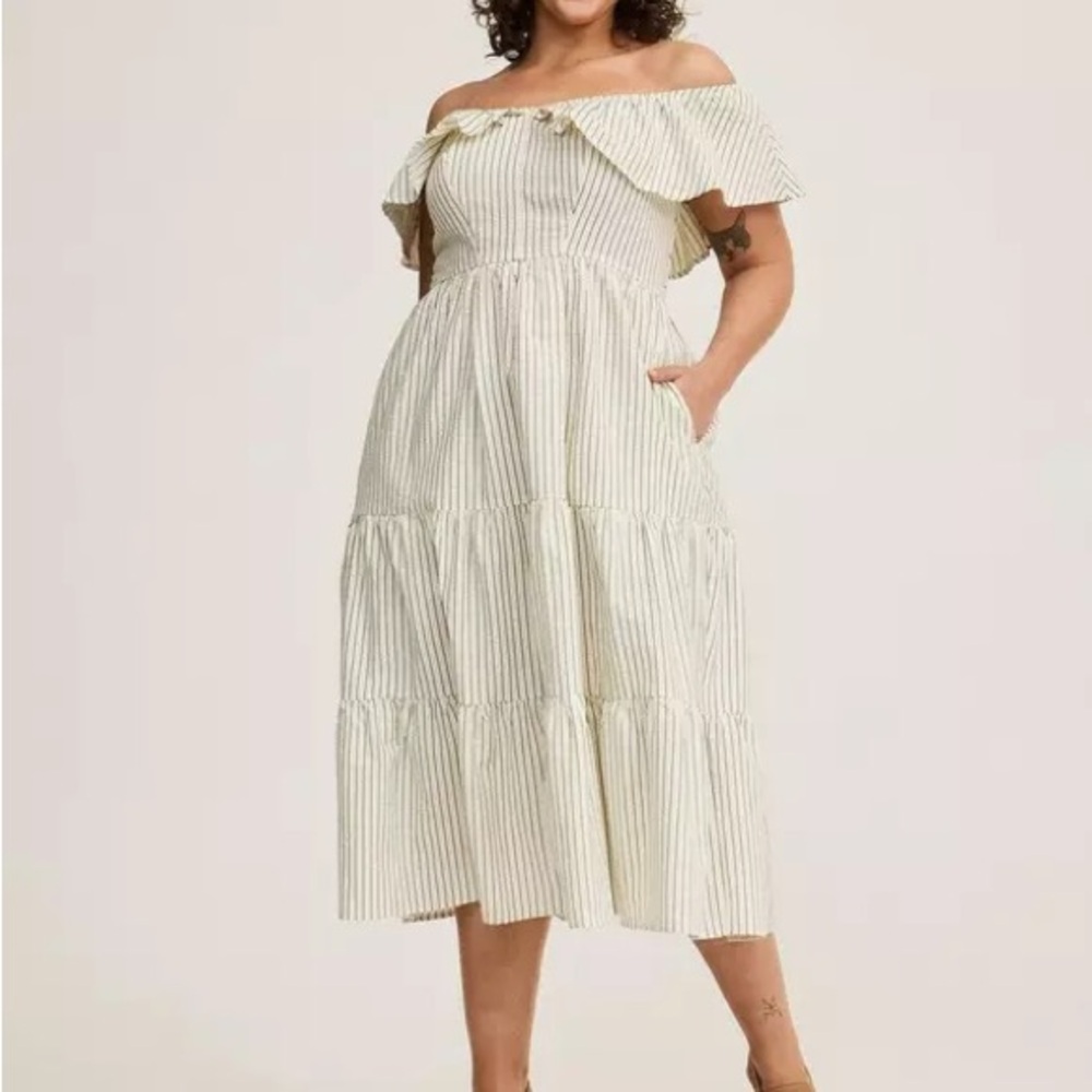 Torrid tiered midi dress